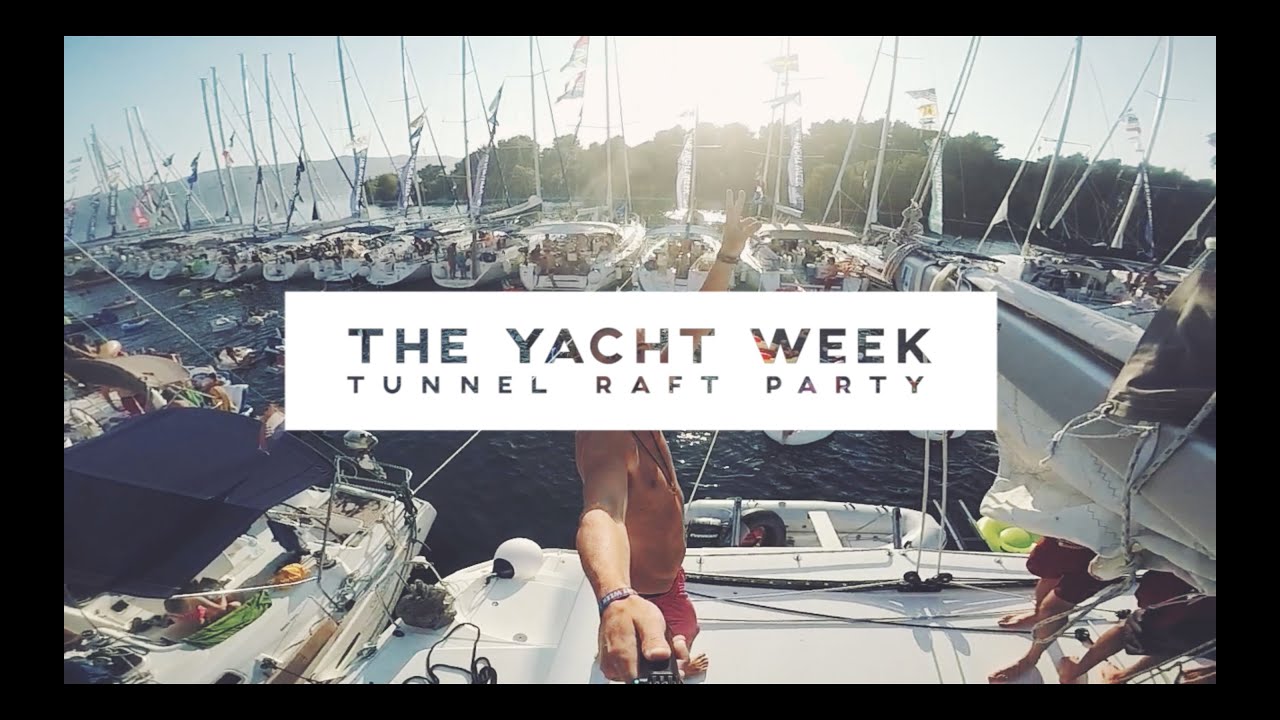 yacht week raft party