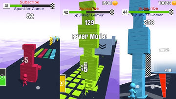 Stack Colors Level 41-45 Gameplay Walkthrough