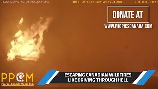 Like Driving Through Hell Escaping Wildfires