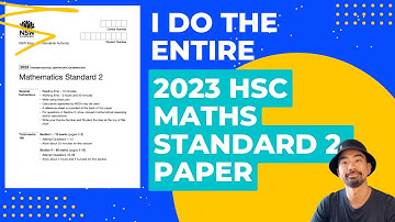 I do the ENTIRE 2023 HSC MATHS STANDARD 2 PAPER!!