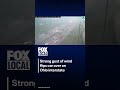 Wind dramatically flips car on Ohio freeway