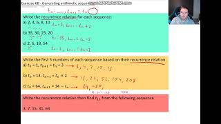 Year 11 General Maths - Recurrence relations