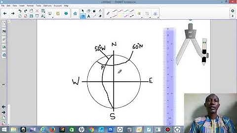 WAEC 2004 Number 10a Latitude and Longitude 1