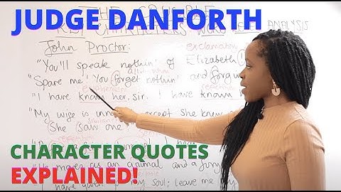 Judge Danforth Character Quotes & Word-Level Analysis! | The Crucible Quotes: English GCSE Mocks!