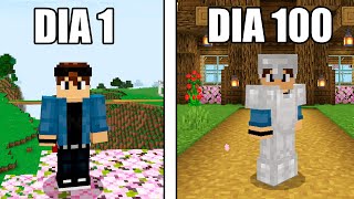 SOBREVIVI 100 DIAS NO MINECRAFT BEDROCK 1.21 (O FILME)