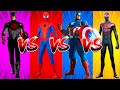 SUPERHERO COLOR DANCE CHALLENGE Captain America vs Black Spider-Man vs Captain America vs Spider-Man