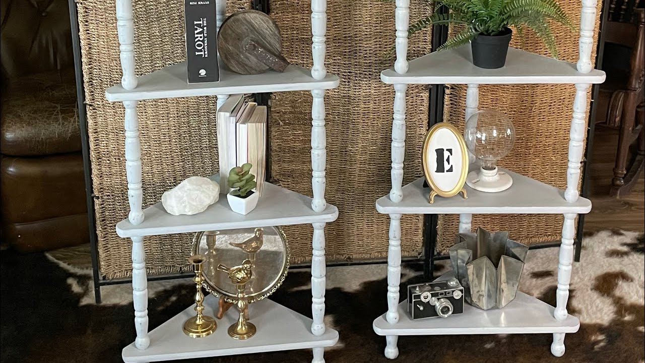 Corner shelf makeover YouTube