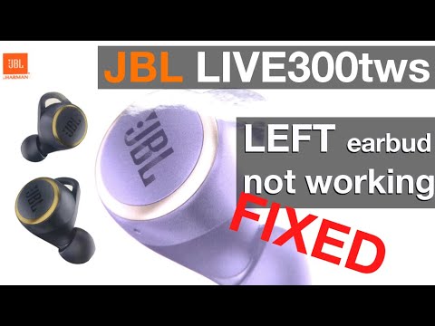 FIXING JBL LIVE300tws - Left earbud not working (how to) -