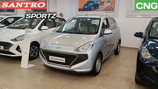 Hyundai Santro Sportz Cng 2022 641 Lakh Santro Cng Review Price Features Interior 
