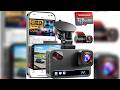 4K+4K Dash Cam Front &amp; Rear, GPS, Wi-Fi, 170° Wide, 24H Parking, Free 128GB Card