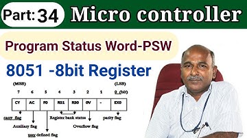 Program Status Word 8bit Register in tamil