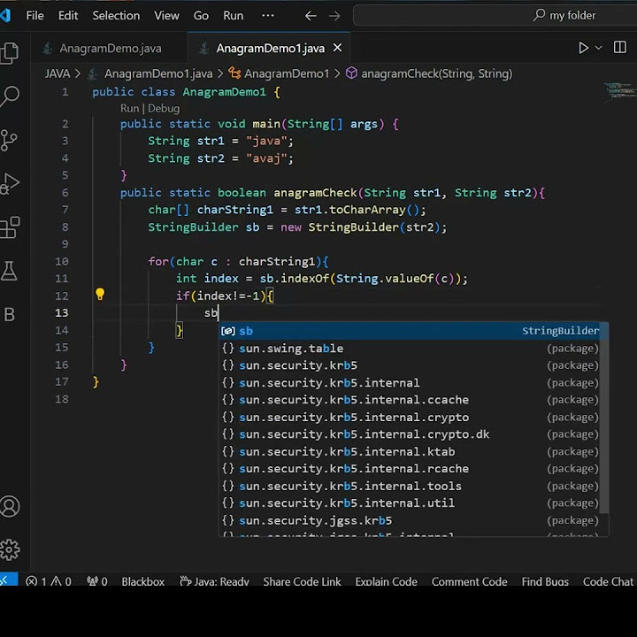 Day-47 || Write a Java program to check two strings are Anagrams or not ...