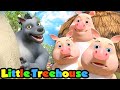 Three Little Pigs and Big Bad Wolf | Stories for Kids | Cartoon Songs & Rhymes | Little Treehouse