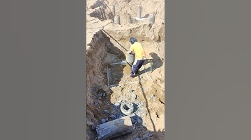 Technical use hammer to cut concrete spun pile
