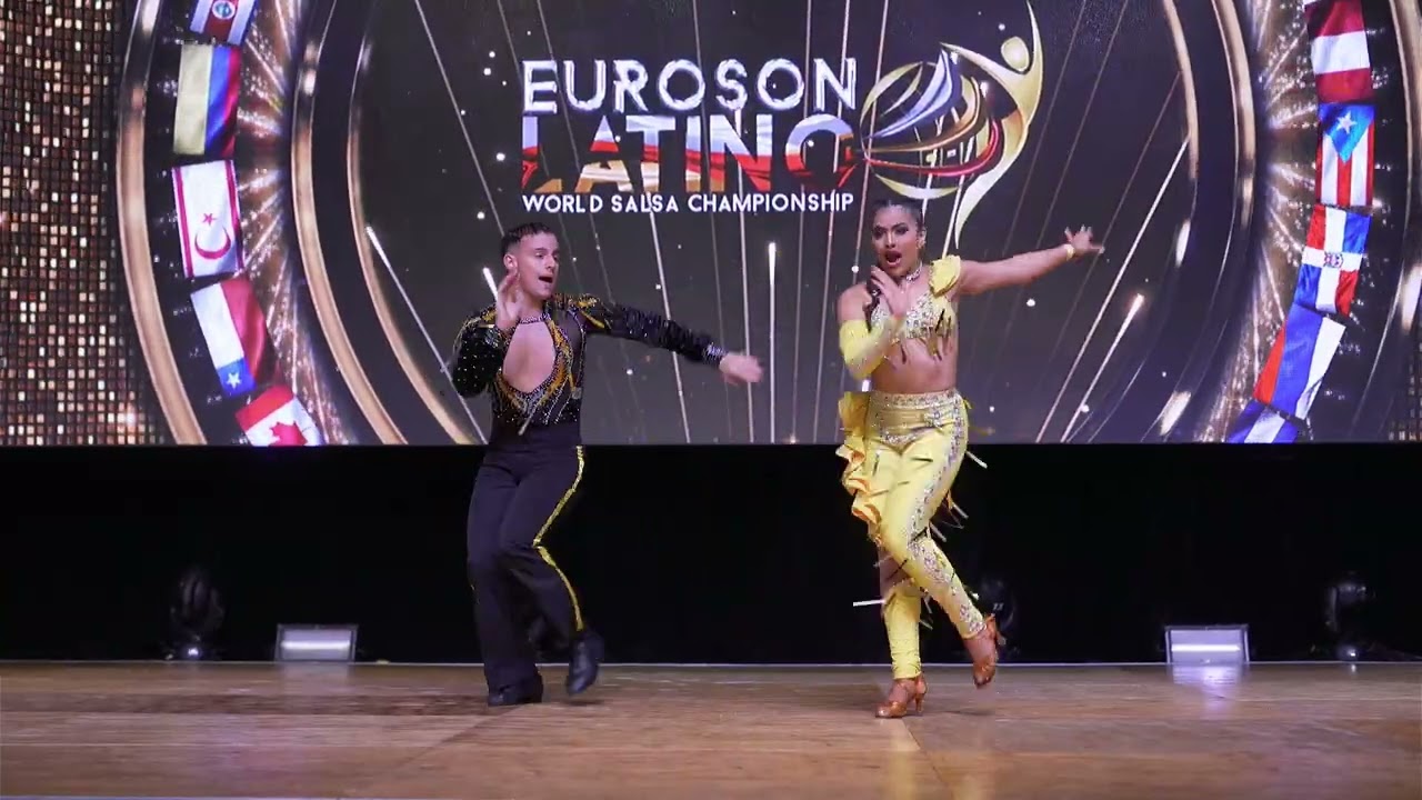 Euroson Latino World Salsa Championship. 1er. Puesto Pareja Salsa Semi pro Isabella y Nahuel 
