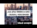 Job after MBBS/BDS in UAE (Dubai , Abu Dhabi) HAAD/DHA/MOH/DHCC EXAM