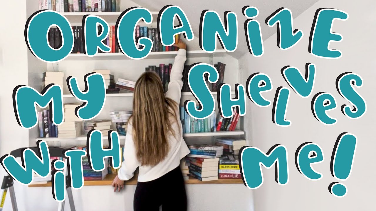 re-organize my bookshelf with me + mini library tour