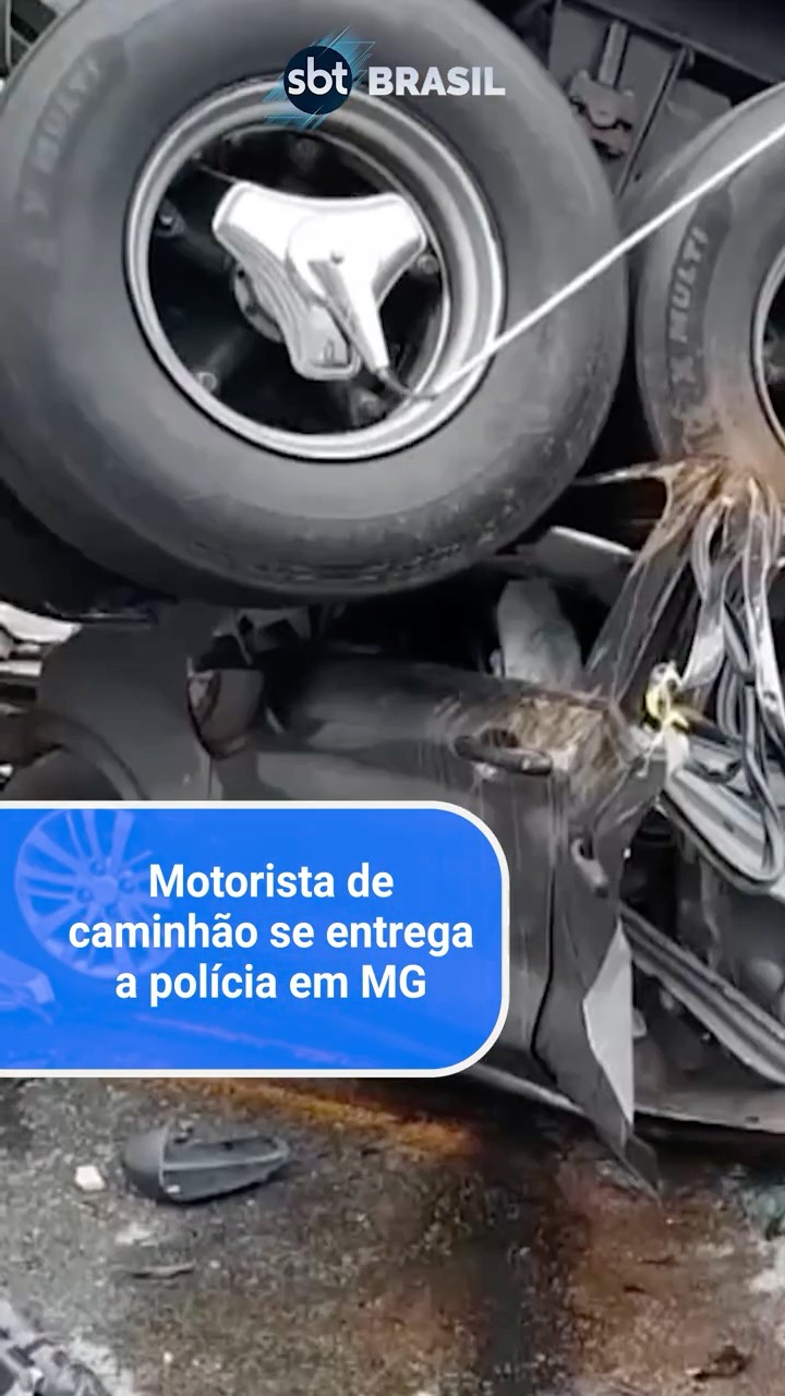 Motorista da carreta de acidente em Minas Gerais se entrega à polícia