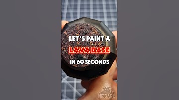 How to paint a quick and easy lava base in 60 seconds