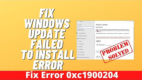 Fix Windows Update Failed To Install Error