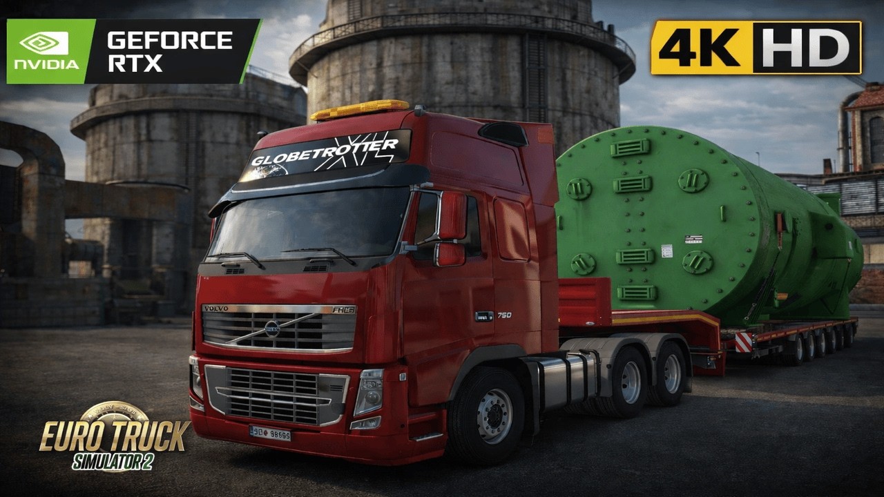 Volvo FH16 750 Heavy Haul Mission | ETS2 4K Ultra Realistic RTX Gameplay