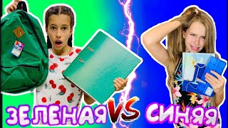 ПОКУПАЮ КАНЦЕЛЯРИЮ к ШКОЛЕ ЗЕЛЁНАЯ vs СИНЯЯ ! Back to school 2019 НасФи Дин против Наша Маша!