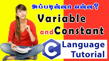 Variable and Constant in C Programming explained by Vasu Ramadurai