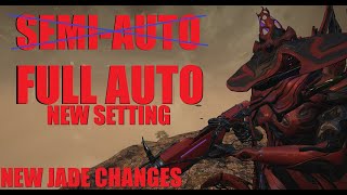[WARFRAME] New FULL AUTO Setting Coming In Jade Shadows Will Make This Gear Amazing | Dante Unbound