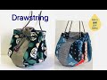 可愛い巾着バッグ drawstring bag 可愛い形の [はと目] のバッグ