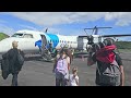 Boarding Dash-8 Q400 at Terceira Azores 🌋✈️