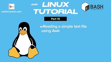 Linux Tutorial   Part 15: awk to read text files