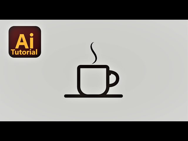 How To Create Coffee Cup Icon Fast And Easy | Adobe Illustrator Tutorial |  Just 5 Minutes | - YouTube
