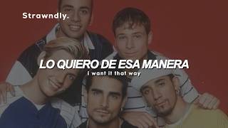 Backstreet Boys - I Want It That Way (Sub. Español/Lyrics)