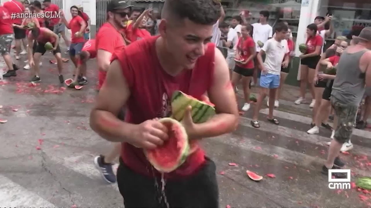 Batalla de sandías en Yeste | Ancha es Castilla-La Mancha