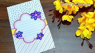 Border Design on Paper | Easy Design | Front Page Design | Border for Project by Arty