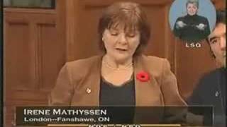 NDP: Irene Mathyssen on Infrastructure