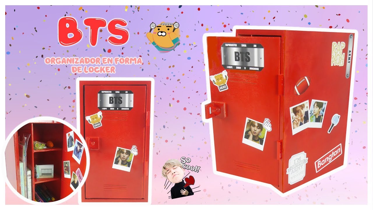DIY K-POP : ORGANIZADOR DE BTS EN FORMA DE CASILLERO / REGRESO A CLASES