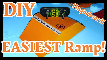 Make Your Own Cardboard Fingerboard Ramp EASY! Simple Design Great Result!