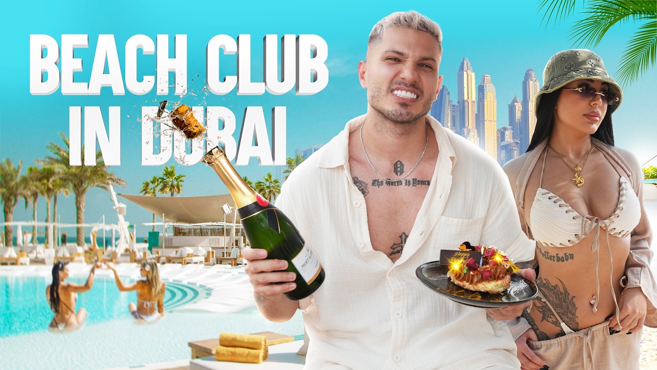 تولدم رو توی یه بیچ کلاب دبی جشن گرفتیم! | Birthday Vlog at a Dubai Beach Club