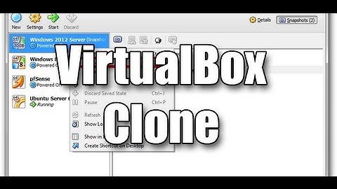 Cloning a VirtualBox Virtual Machine