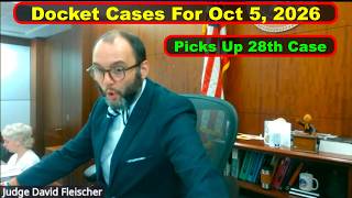 Judge Fleischer's Criminal Court Docket October 5th, 2026 - Vikky's Court Watch