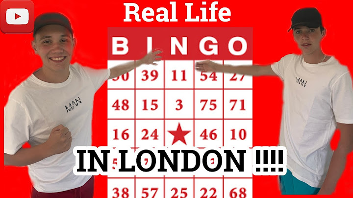 Real Life Bingo In London !!!!