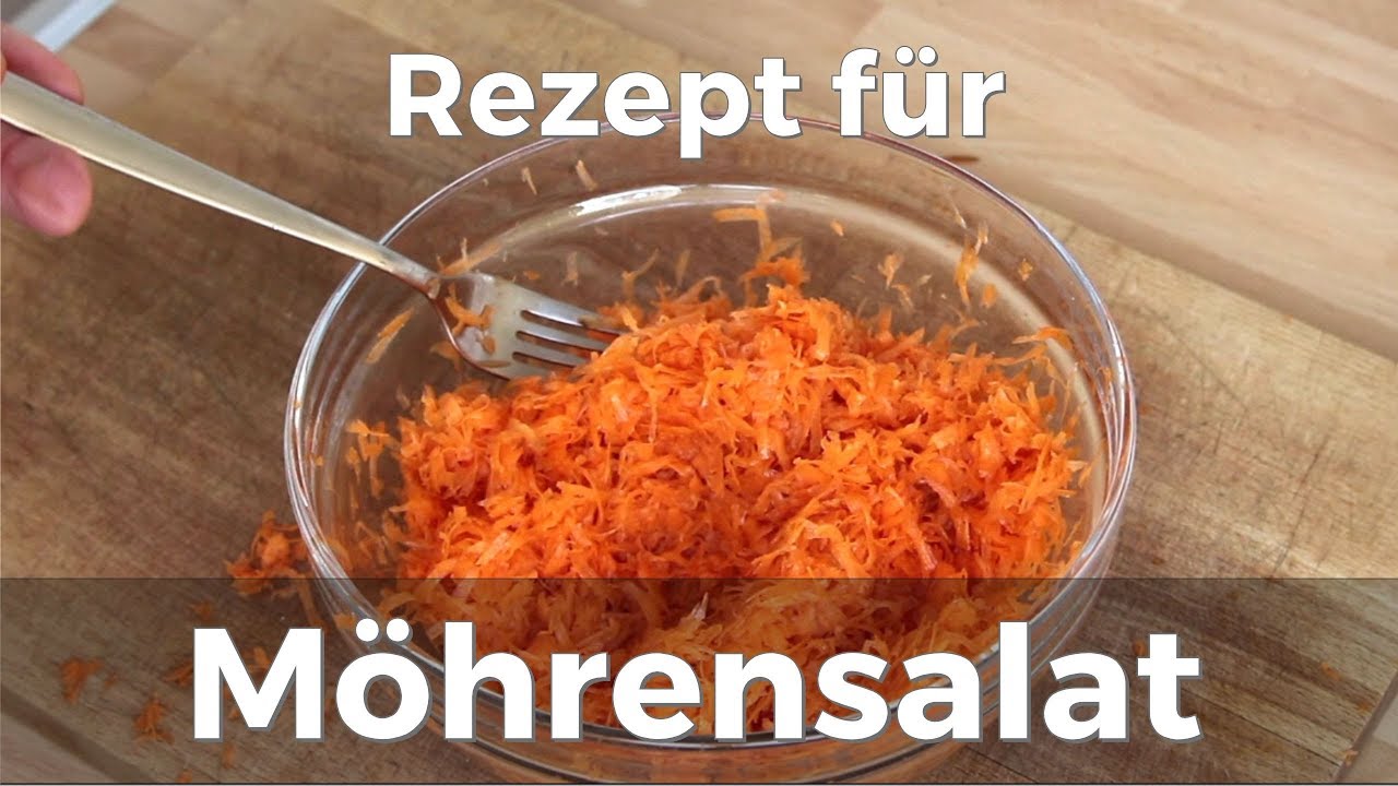 Möhrensalat zubereiten (Rezept) - YouTube