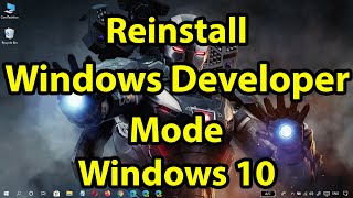 reinstall windows developer mode in windows 10 || fix windows developer mode not working ||