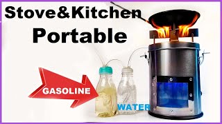 I turn a garbage can into a portable LPG Gas Stove & Cooker