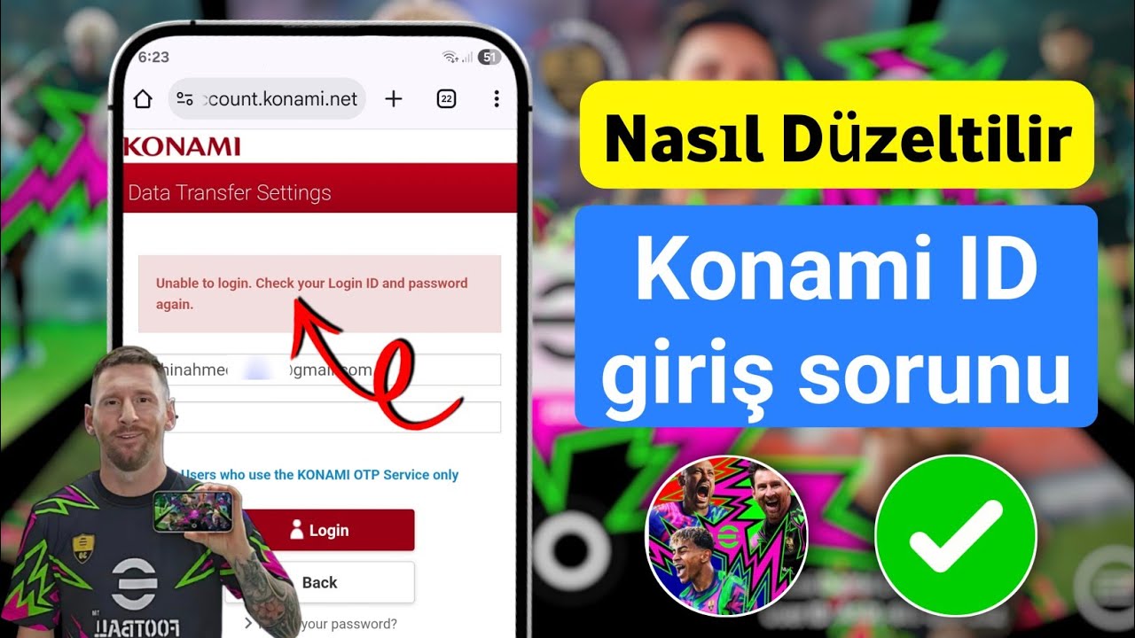 Konami ID Giriş Sorunu Nasıl Çözülür | eFootball 2026 Konami ID Giriş Sorunu 2026