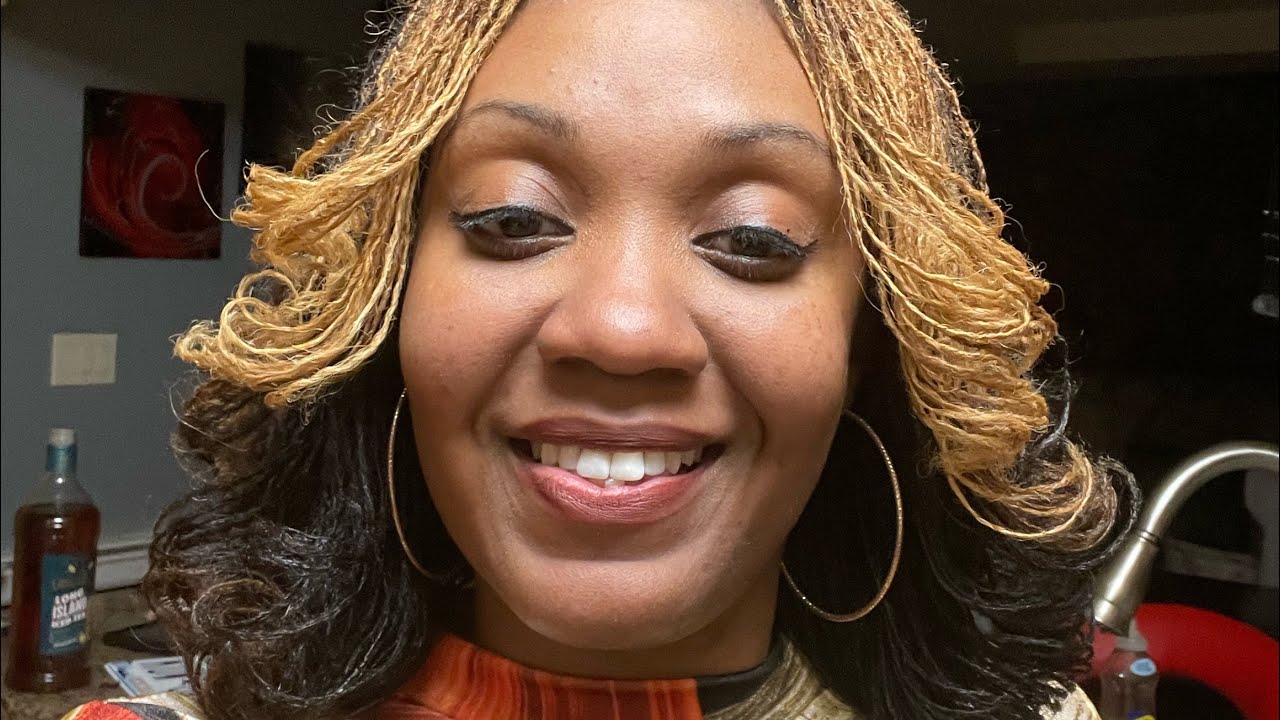 I flat ironed my SISTERLOCKS! (Flipped curls)