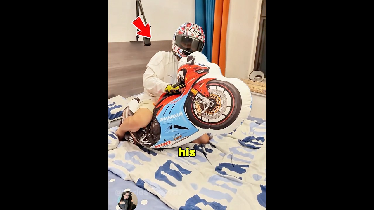 A motorcycle of his own
