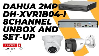 DAHUA 2MP DH-XVR1B04-1 8CHANNEL UNBOX AND SET-UP