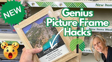 Grab Some Cheap Picture Frames for Some Amazing High End Decor Diys